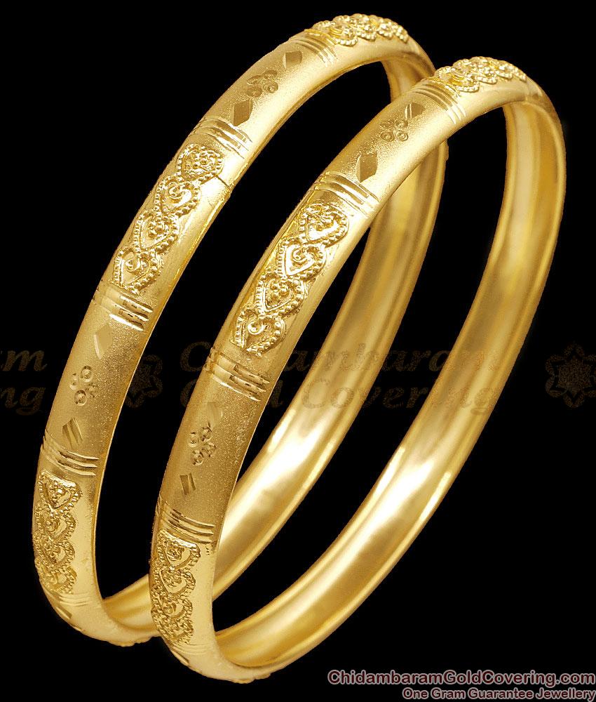 BR2787-2.10 Size Set Of Two Forming Gold Bangle Heart Design Bridal Collections Online BR2787-2.10 Size Set Of Two Forming Gold Bangle Heart Design Bridal Collections Online