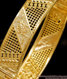 BR2810-2.4 Size New Arrival Screw Type Gold Kada Bangle Wedding Jewelry