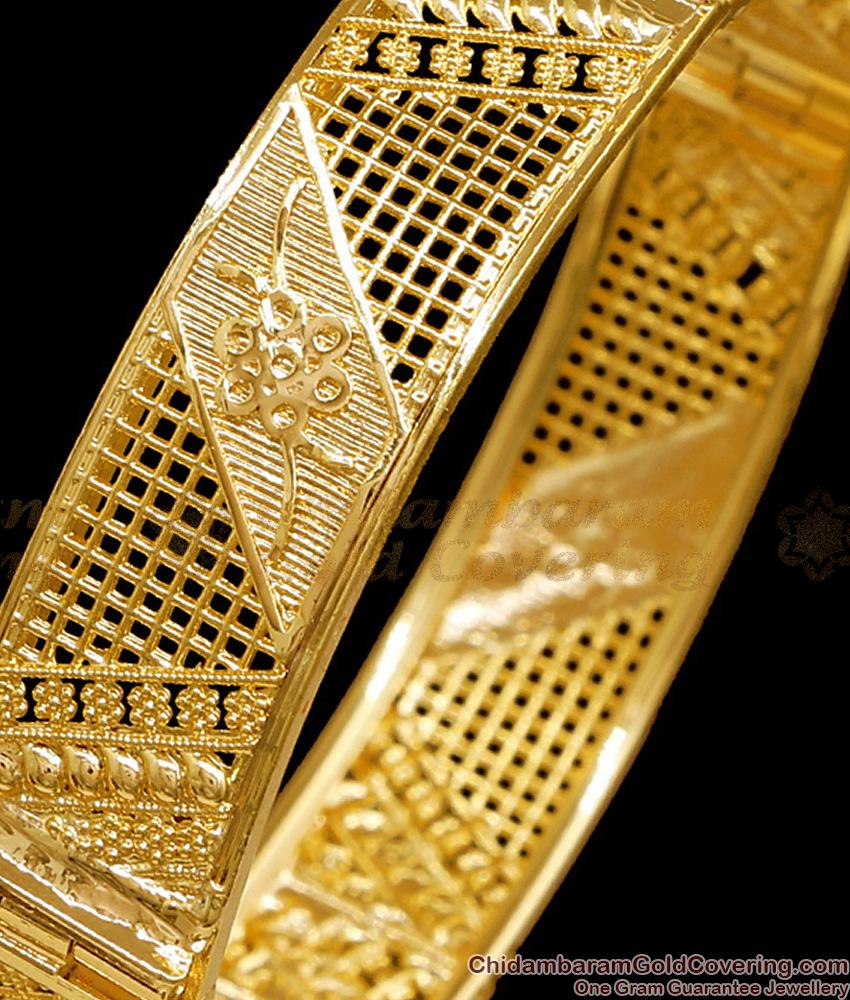 BR2810-2.2 Size New Arrival Screw Type Gold Kada Bangle Wedding Jewelry