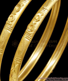 BR2811-2.8 Size Elegant Forming Plain Bangle 2 Gram Gold Bangle Bridal Wear