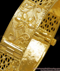 BR2819-2.2 Size Latest Screw Type Gold Imitation Kada Bangles At Affordable Price