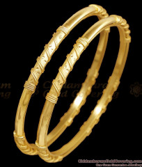 BR2826-2.8 Size Buy High Quality Two Gram Gold Bangle Thread Design For Wedding