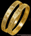 BR2833-2.8 Size Plain 1 Gram Gold Plated Bangle Bridal Wear Collections Online