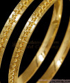 BR2840-2.10 Size Light Weight Gold Plated Bangle Thread Pattern For Daily Wear