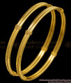 BR2844-2.10 Size Regular Use 1 Gram Gold Bangle Threaded Design For Women