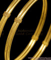BR2844-2.10 Size Regular Use 1 Gram Gold Bangle Threaded Design For Women