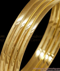 BR2846-2.10 Size Set Of Four Plain Gold Imitation Bangle For Daily Wear BR2846-2.10 Size Set Of Four Plain Gold Imitation Bangle For Daily Wear