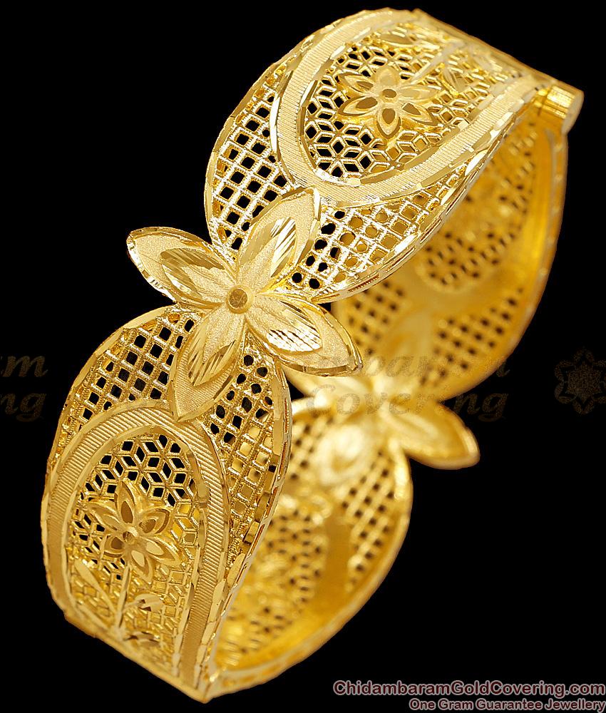 BR2849-2.6 Size Grand Two Gram Dubai Gold Kada Bangle For Wedding
