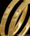BR2855-2.4 Size Real Gold Tone Floral Design Plain Bangle Bridal Wear Collections BR2855-2.4 Size Real Gold Tone Floral Design Plain Bangle Bridal Wear Collections