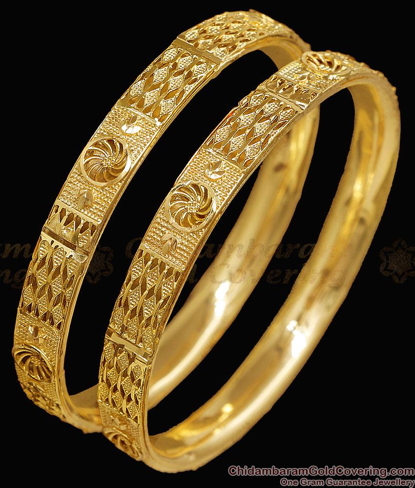 BR2861-2.4 Size High Quality Bridal Wear Micro Gold Plated Bangle Without Stone BR2861-2.4 Size High Quality Bridal Wear Micro Gold Plated Bangle Without Stone