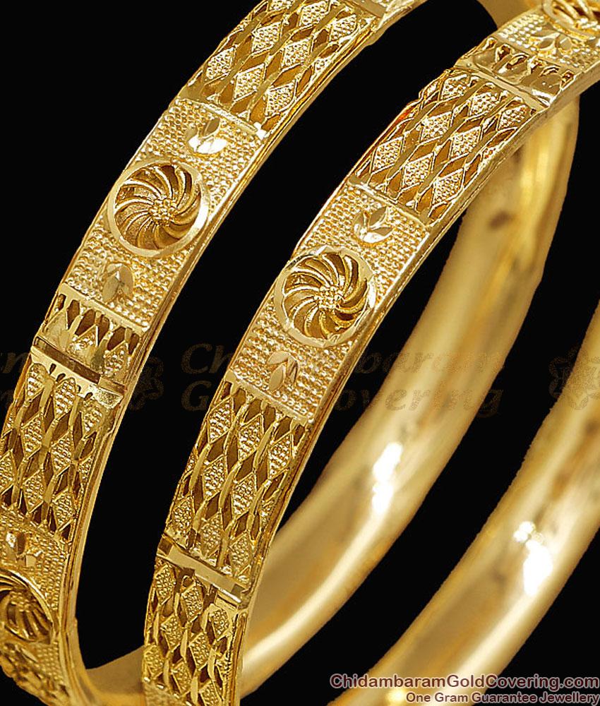 BR2861-2.4 Size High Quality Bridal Wear Micro Gold Plated Bangle Without Stone BR2861-2.4 Size High Quality Bridal Wear Micro Gold Plated Bangle Without Stone