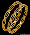 BR2871-2.8 Size Plain Gold Plated Neli Bangle For Daily Wear BR2871-2.8 Size Plain Gold Plated Neli Bangle For Daily Wear