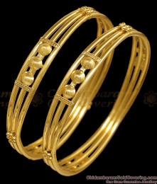 BR2872-2.10 Size New Model 3 Line Gold Imitation Bangle Design BR2872-2.10 Size New Model 3 Line Gold Imitation Bangle Design