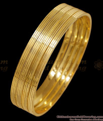 BR2873-2.8 Size Set Of Four Plain Gold Plated Bangle Daily Wear Collections BR2873-2.8 Size Set Of Four Plain Gold Plated Bangle Daily Wear Collections