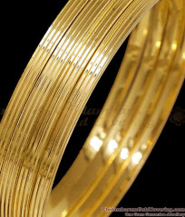 BR2873-2.8 Size Set Of Four Plain Gold Plated Bangle Daily Wear Collections BR2873-2.8 Size Set Of Four Plain Gold Plated Bangle Daily Wear Collections