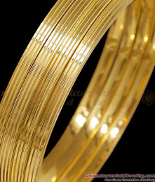 BR2873-2.8 Size Set Of Four Plain Gold Plated Bangle Daily Wear Collections BR2873-2.8 Size Set Of Four Plain Gold Plated Bangle Daily Wear Collections
