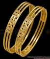 BR2874-2.4 Size Elegant 1 Gram Plain Gold Bangle Without Stone BR2874-2.4 Size Elegant 1 Gram Plain Gold Bangle Without Stone