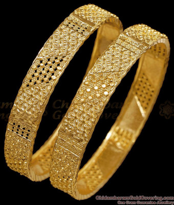 BR2877-2.8 Size Beautiful Broad Design Gold Imitation Bangle For Wedding
