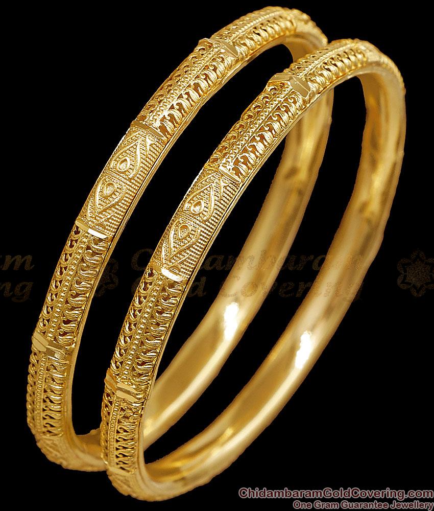 BR2880-2.4 Size New Model One Gram Gold Bangle Heart Design For Wedding BR2880-2.4 Size New Model One Gram Gold Bangle Heart Design For Wedding