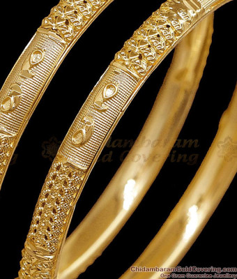 BR2881-2.6 Size Buy Smooth Finish Gold Imitation Bangle For Women Fashion
