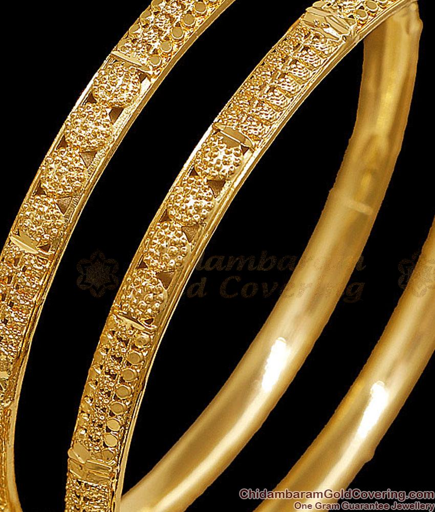 BR2882-2.8 Size Buy Plain Gold Imitation Bangle Floral Design Online BR2882-2.8 Size Buy Plain Gold Imitation Bangle Floral Design Online