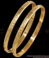BR2891-2.6 Size Daily Wear 5 Metal Impon Bangle Plain Floral Design