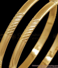 BR2895-2.10 Size Ethnic Impon Panchaloha Engraved Bangle Set For Women BR2895-2.10 Size Ethnic Impon Panchaloha Engraved Bangle Set For Women