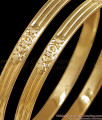 BR2899-2.8 Size Premium Impon Panchaloha Heart Emblem Bangle For Women