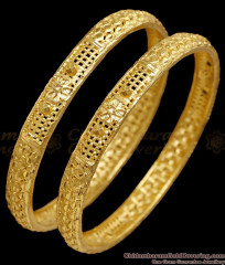 BR2923-2.6 Size Traditional Gold Plated Twisted Wire Work Daily Wear Bangles BR2923-2.6 Size Traditional Gold Plated Twisted Wire Work Daily Wear Bangles