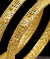 BR2923-2.6 Size Traditional Gold Plated Twisted Wire Work Daily Wear Bangles BR2923-2.6 Size Traditional Gold Plated Twisted Wire Work Daily Wear Bangles