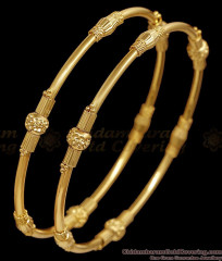 BR2925-2.6 Size Plain Daily Wear Gold Imitation Bangle Beads Design BR2925-2.6 Size Plain Daily Wear Gold Imitation Bangle Beads Design