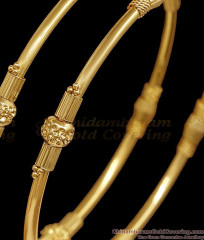 BR2925-2.6 Size Plain Daily Wear Gold Imitation Bangle Beads Design BR2925-2.6 Size Plain Daily Wear Gold Imitation Bangle Beads Design