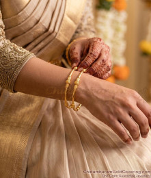 BR2925-2.8 Size Plain Daily Wear Gold Imitation Bangle Beads Design BR2925-2.8 Size Plain Daily Wear Gold Imitation Bangle Beads Design