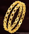 BR1056-2.8 Attractive White Diamond Stone Trendy Gold Bangle Diwali Collection