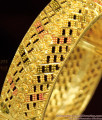 BR1058-2.8  Gold Inspired Broad Kada Enamel Forming Bangle Online
