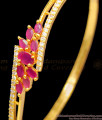 BR1121-2.6 Beautiful Ruby And CZ Stone Fancy Design Gold Plated Bracelet For Womens BR1121-2.6 Beautiful Ruby And CZ Stone Fancy Design Gold Plated Bracelet For Womens