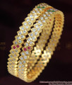 BR1251-2.4 Impon Traditional Multi Color Stone Panchaloga Design Bangles Offer Price