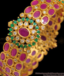 BR1255-2.8 Size Premium Antique Finish Real Gold Design Single Broad Kada Bangle BR1255-2.8 Size Premium Antique Finish Real Gold Design Single Broad Kada Bangle