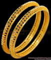 BR1472-2.8 Attractive Real Gold Bangles Full Sparkling AD Black And White Stone