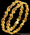 BR1477-2.8 Size Grand Bridal Design Stone Bangles For Marriage