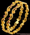 BR1477-2.6 Size Grand Bridal Design Stone Bangles For Marriage