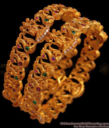 BR1538-2.8 New Arrival Lakshmi Design Antique Bangle Collection