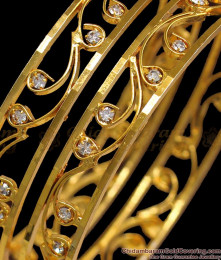 BR1869-2.10 Size Trendy Flower Diamond Stone Gold Bangles Shop Online BR1869-2.10 Size Trendy Flower Diamond Stone Gold Bangles Shop Online