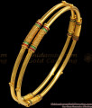 BR1918-2.10 Size Latest Spiral Gold Bangles Meenakari Design