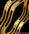 BR1938-2.4 Size Trendy Gold Plated Bangles Fashion Jewelry