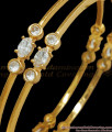 BR1966-2.4 Diamond Bangles Collection South Indian Jewelry