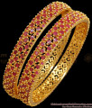 BR1972-2.4 Grand Bridal Set Full Ruby Bangles Party Wear Shop Online