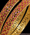 BR1972-2.6 Grand Bridal Set Full Ruby Bangles Party Wear Shop Online