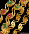 BR1981-2.8 Pretty MultiStone Latest Gold Bangle Collections Party Wear