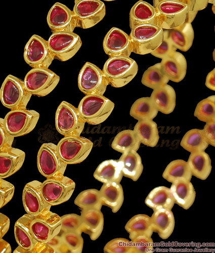 BR2024 2.6 Size Grand Bridal Bangle Collections Real Kemp Stone Gold Jewelry